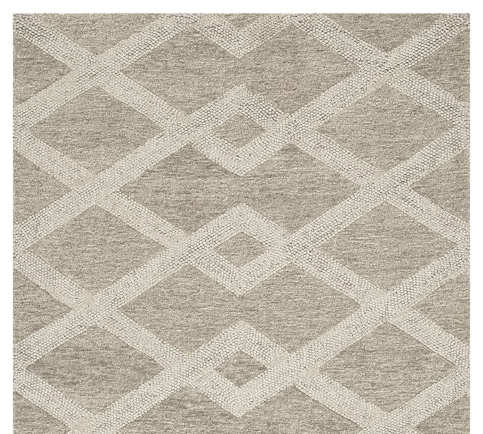 Chase Textured Hand Tufted Wool Rug Natural Pottery Barn Australia